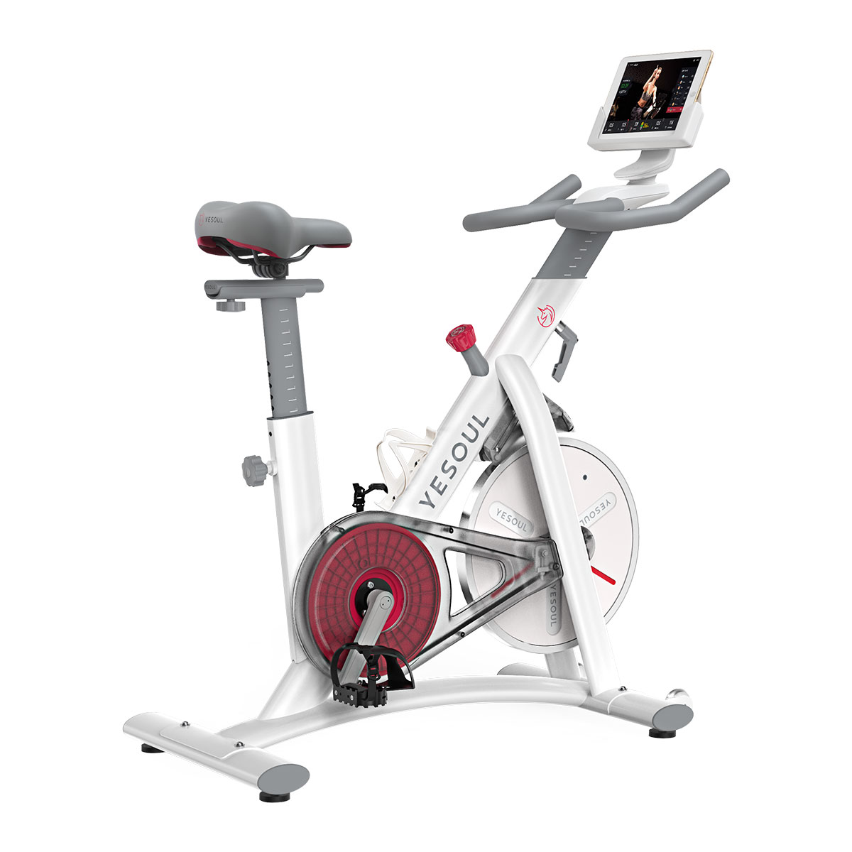 exercise bike for apartment, exercise bike with moving arms, white exercise bike, physical therapy exercise bike